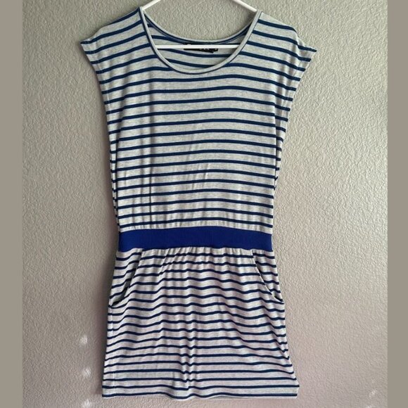 Allegra K Striped Dress with Pockets - Size M - Picture 1 of 8